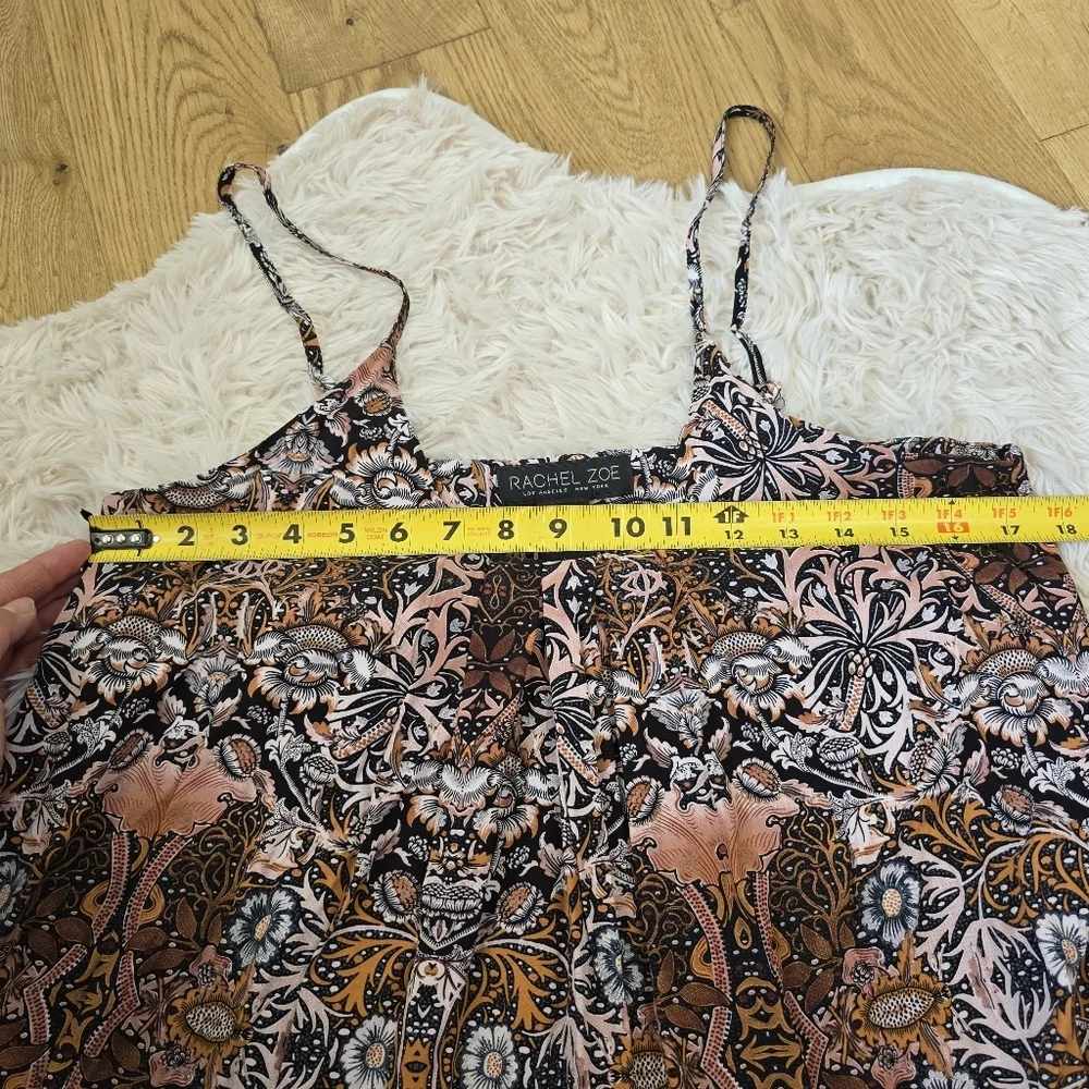 Rachel Zoe Spaghetti Strap Bohemian Floral Maxi Dress Oversized Small - Picture 3 of 8